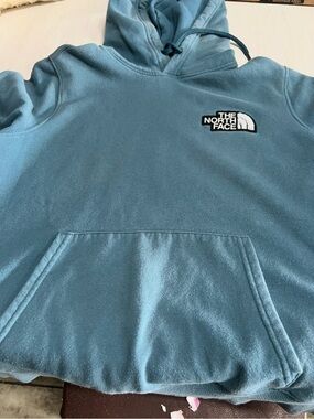 The North Face Teal Pullover Hoodie with Logo L